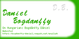 daniel bogdanffy business card