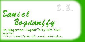 daniel bogdanffy business card